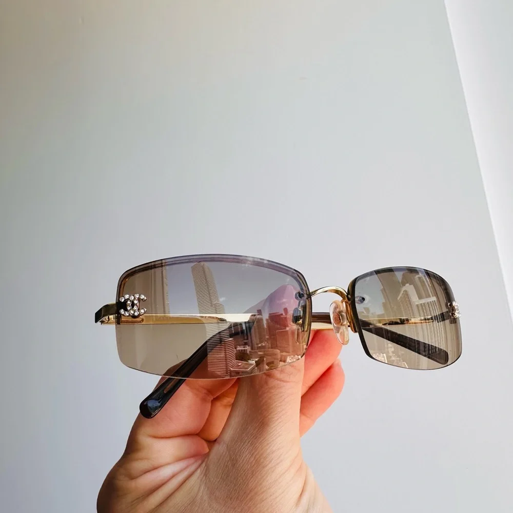 💫 CHANEL vintage sunglasses Swarovski CC’s crystal